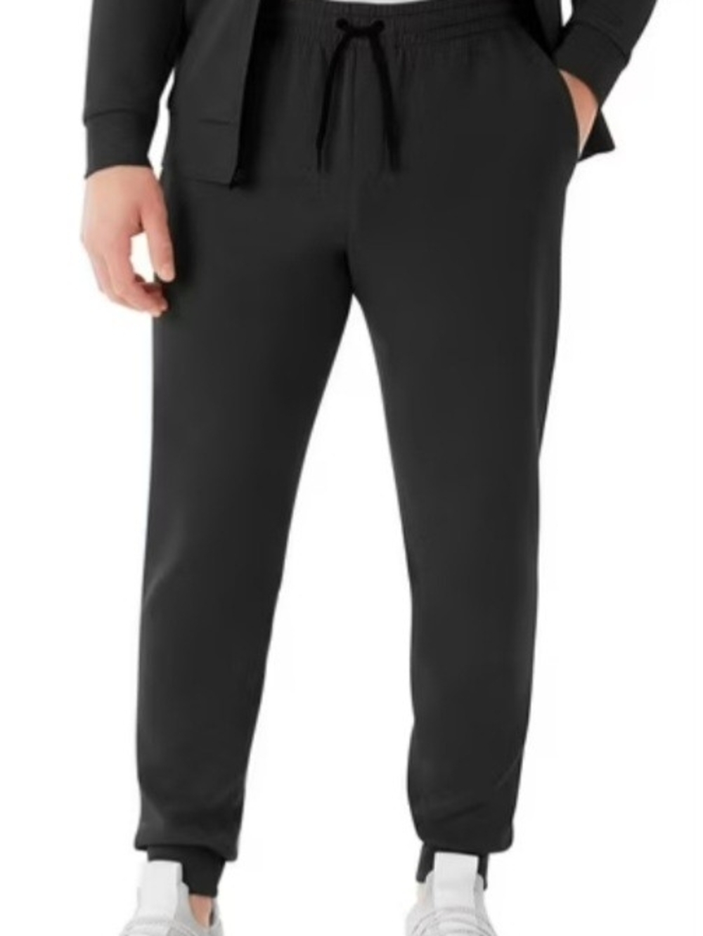 Member's Mark Mens Black Jogger Sweatpants with Elastic Waist Size XL